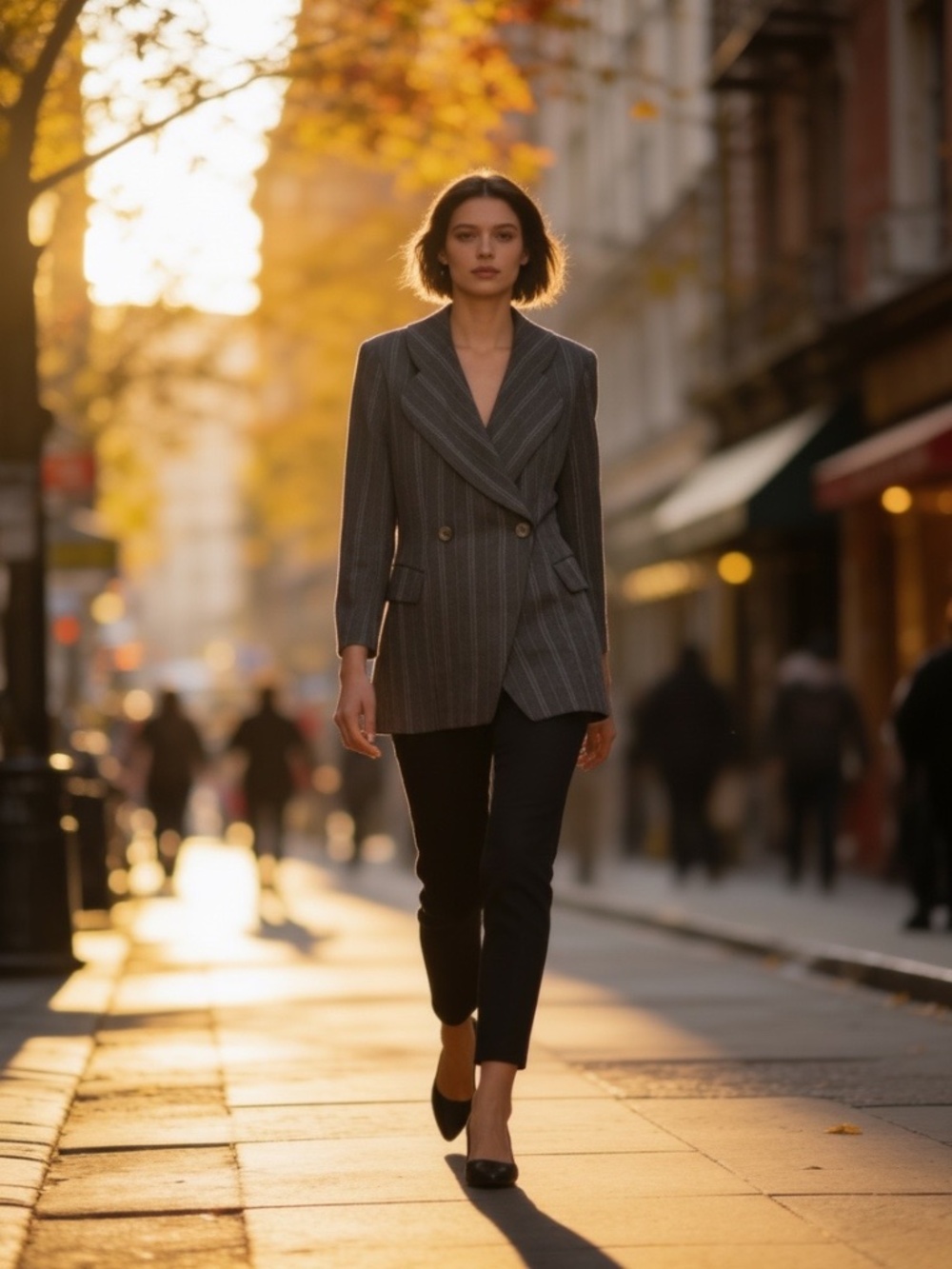 Vintage Holt Renfrew Charcoal Wool Blend Blazer Size 6